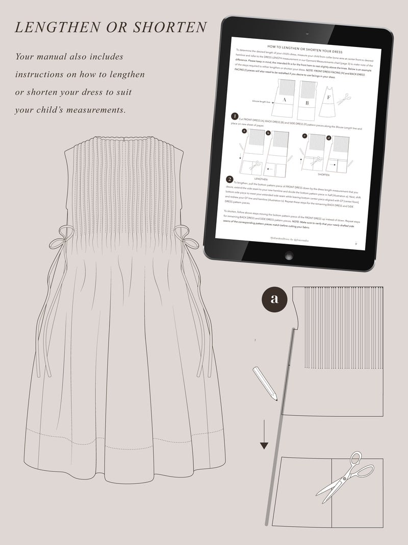 Children's Garden Dress PDF Pattern